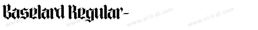 Baselard Regular字体转换